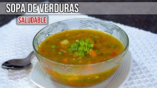 SOPA DE VERDURASrecetas para toda ocasión [upl. by Gnoz698]