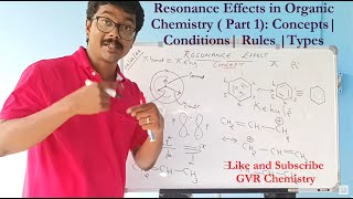 Resonance Effects in Organic Chemistry  Part 1 Concept Conditions Rules Types RemeshgvrCHEM [upl. by Ecnarret299]