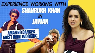 JAWAN Success  Sanya Malhotra Shares EMOTIONAL Moments Shooting With Shahrukh Khan [upl. by Niltyak]