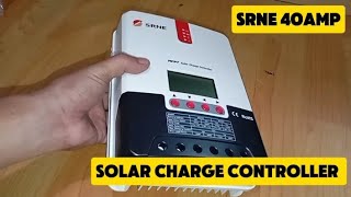 SOLAR CHARGE CONTROLLER 40AMP SRNE UNBOX [upl. by Maziar]