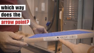 How to Determine Correct Furnace Filter Direction [upl. by Ymled]