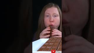 ASMR CHOCOLATE BAR RACE MUKBANG shorts mukbang [upl. by Sileas]