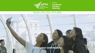 APTA Combined Sections Meeting Feb 1517 2024  Boston MA [upl. by Beach]