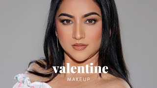 The ULTIMATE Valentines Soft Glam Makeup Tutorial [upl. by Neysa]