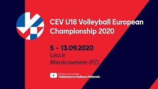 EuroVolleyU18M  Germany vs Turkey Semifinal 58 [upl. by Hajan562]