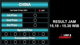 LIVE DRAW CHINA HARI INI SENIN 25 NOVEMBER 2024 [upl. by Willis573]