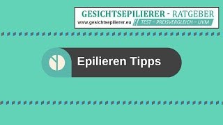 Epilieren Tipps [upl. by Anujra]