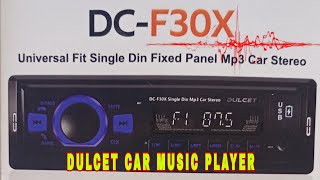 DULCET DCF30x car music system with bluetooth in depth review and complete wires connection [upl. by Yeliak560]