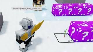 Purple Lucky Block ONLY 1v1 Roblox Bedwars [upl. by Halden78]