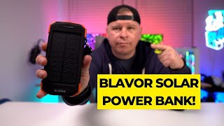 BLAVOR Solar Charger Power Bank Review [upl. by Xerxes]