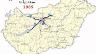 autopalya magyarország gyorsforgalmi úthálózat kiépítése 1964 2010 [upl. by Nodlehs]