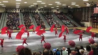 Grassfield HS Winterguard 2019  quotRed Rainquot [upl. by Ahsikram]