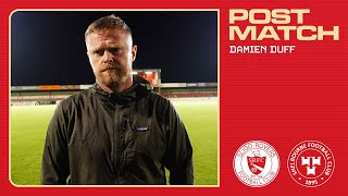 Post Match Damien Duff  Sligo Rovers 21 Shels [upl. by Hurd719]