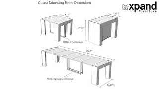 Cubist table with stored extensions [upl. by Nauht]