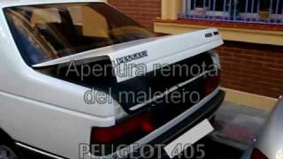 Apertura remota maletero Peugeot 405 [upl. by Stutzman]