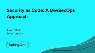 Security as Code A DevSecOps Approach [upl. by Kalasky]