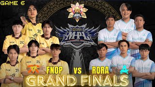 FNOP vs RORA  MPL PH S14  GRAND FINALS  GAME 6 [upl. by Laurance]