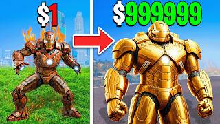 1 to 1000000 IRON MAN In GTA 5 [upl. by Esirrehc642]