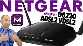 NETGEAR D6220 ADSL2 VDSL2 Modem Router Review Annex M [upl. by Serra]