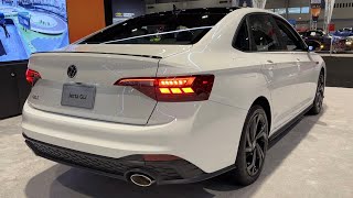 VOLKSWAGEN JETTA GLI 2023  FIRST LOOK amp visual REVIEW exterior interior ambient lights [upl. by Nnayrb]