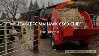 Teagle Tomahawk 8500 Chief  Bale Processor Demo [upl. by Judi]