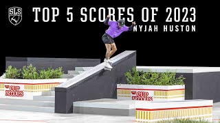 Nyjah Hustons Top 5 SLS Scores of 2023 [upl. by Furmark]