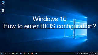 Windows 10  How to Enter BIOS Configuration  ASUS SUPPORT [upl. by Taveda]