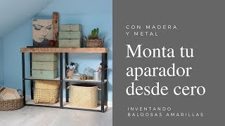 Cómo montar una estantería con madera y metal [upl. by Sauls]