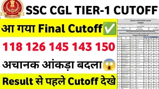 SSC CGL Tier 1 Post Wise Cutoff 2024  UR OBC EWS SC ST Cutoff  Result से पहले Cutoff [upl. by Ynohtnaed444]