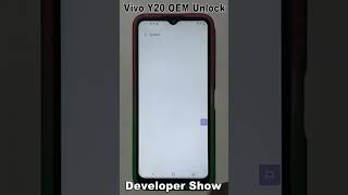 Vivo Y20 OEM Unlocking Enable Developer Show How to Unlock Vivo Bootloader 2023Vivo Y20 OEM Unlock [upl. by Laerol]