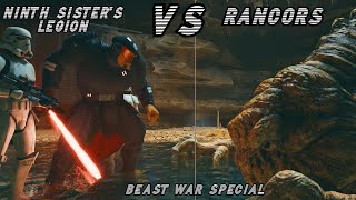 Star Wars Jedi Survivor Empire VS Rancor  NPC Battle Arena [upl. by Nolyaw]