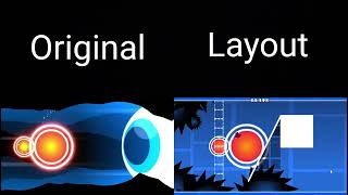 quotI SPY WITH MY LITTLE EYEquot Original Vs Layout Comparision  Geometry Dash Comparision [upl. by Eanrahs621]