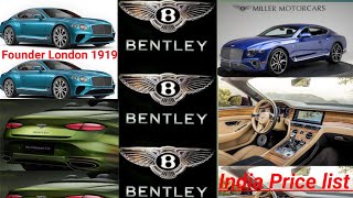 BENTLEY  Bentley Car Price India list  Bentley is a British luxury car company  bhaskarang hi vlo [upl. by Thorlay]