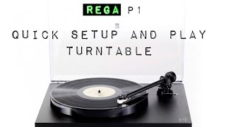 Rega Planar 1 Turntable  setup and play [upl. by Louise249]