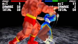 Zangief Throw Exhibition All Street Fighter Games [upl. by Urson]