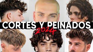 PEINADOS Y CORTES DE CABELLO PARA HOMBRES 2024 [upl. by Philipps]