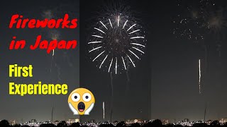 Experiencing First Fireworks in Japan  HANABI [upl. by Nnawtna548]