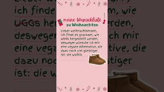 Lieber Weihnachtsmann  meine Wunschliste zu Weihnachten eine vegane amp günstige UGGs Alternative [upl. by Iborian]