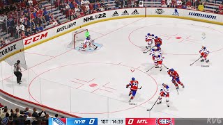 NHL 22  New York Rangers vs Montreal Canadiens  Gameplay PS5 UHD 4K60FPS [upl. by Adnalahs]