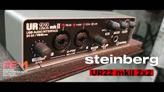 Steinberg UR22mkII USB Audio Interface  2channels 24bit192kHz MIDI IO and Software – MacPC [upl. by Nrev565]