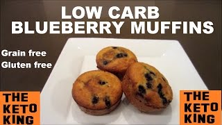 Low Carb Blueberry Muffins  Keto Blueberry Muffins  Quick amp SO EASY [upl. by Llenyr]