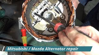 MITSUBISHIMAZDA Alternator Repair Mazda 2 3 5 6 [upl. by Brendan]