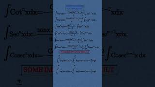 Reduction formula for BSC integration and class 12th integration chapter 7 formula [upl. by Swisher]