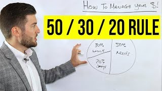 How To Manage Your Money 503020 Rule [upl. by Allrud]