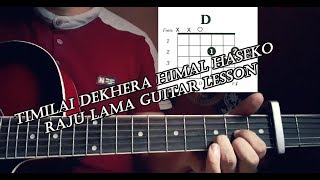 Timilai dekhera himal haseko guitar lesson [upl. by Jelle]