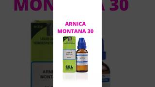 ARNICA MONTANA 30 jointpain sprain injury youtubeshorts shorts saishreehomoeo [upl. by Jegger]