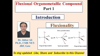 Fluxional Organometallic Compound Part1 Organometallic Chemistry Fluxionality MSc NETJRF GATE [upl. by Wina]