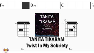 TANITA TIKARAM Twist In My Sobriety FCN GUITAR CHORDS amp LYRICS [upl. by Hayarahs]