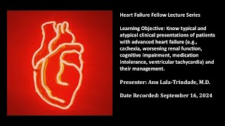 9 Advanced heart failure [upl. by Ozen898]