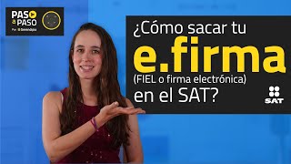 Firma electrónica del SAT tramítala así [upl. by Loriner]